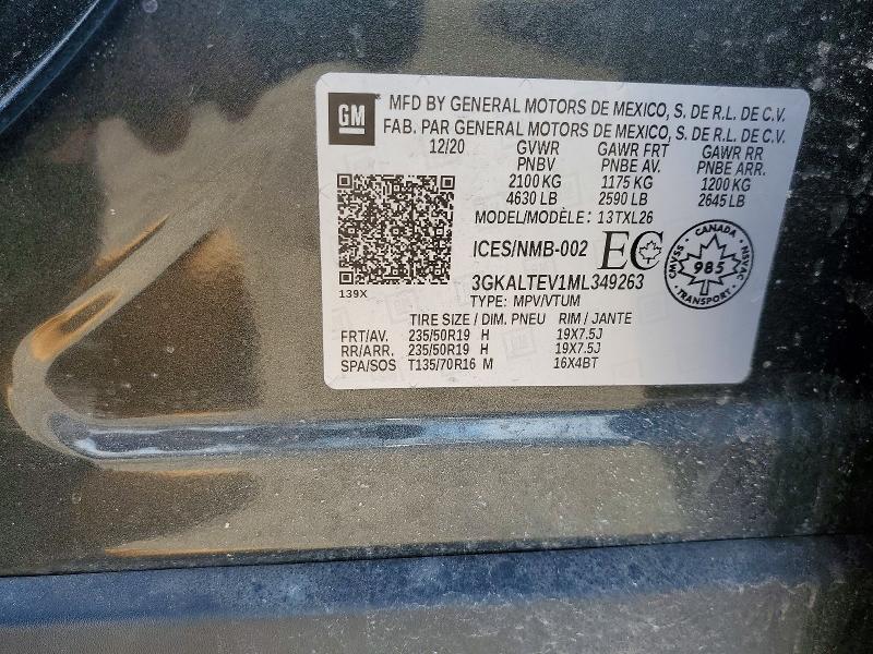 Продажа на аукционе авто 2021 Gmc Terrain, vin: 3GKALTEV1ML349263, номер лота: 50743646