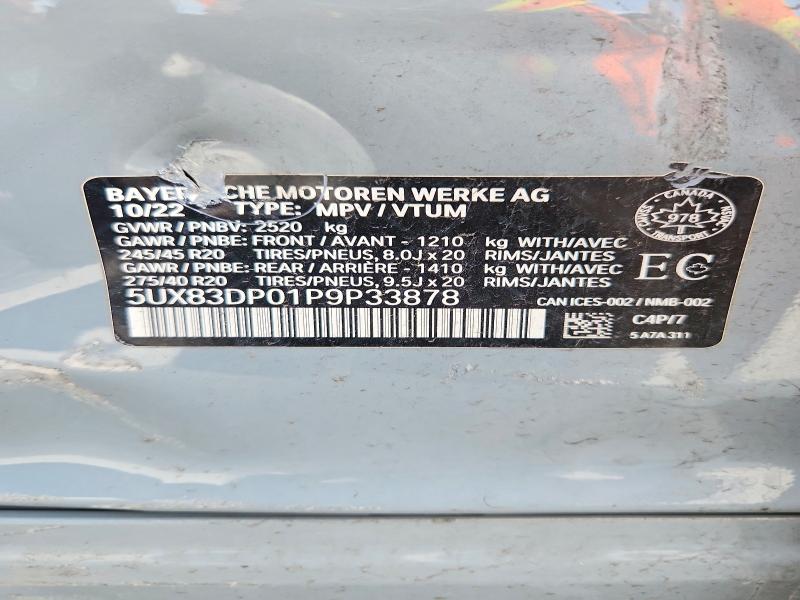 Продаж на аукціоні авто 2023 Bmw X3, vin: 5UX83DP01P9P33878, номер лоту: 49238196