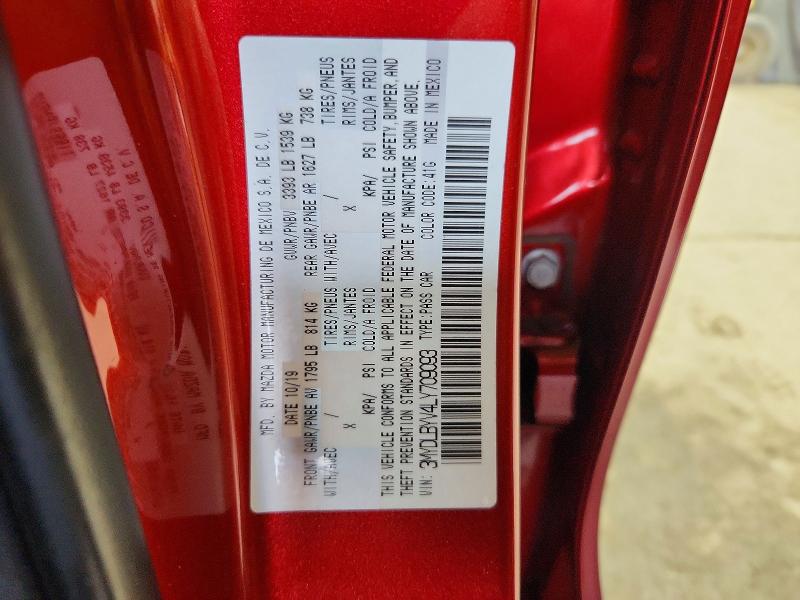51762936 :رقم المزاد ، 3MYDLBYV4LY709093 vin ، 2020 Toyota Yaris مزاد بيع