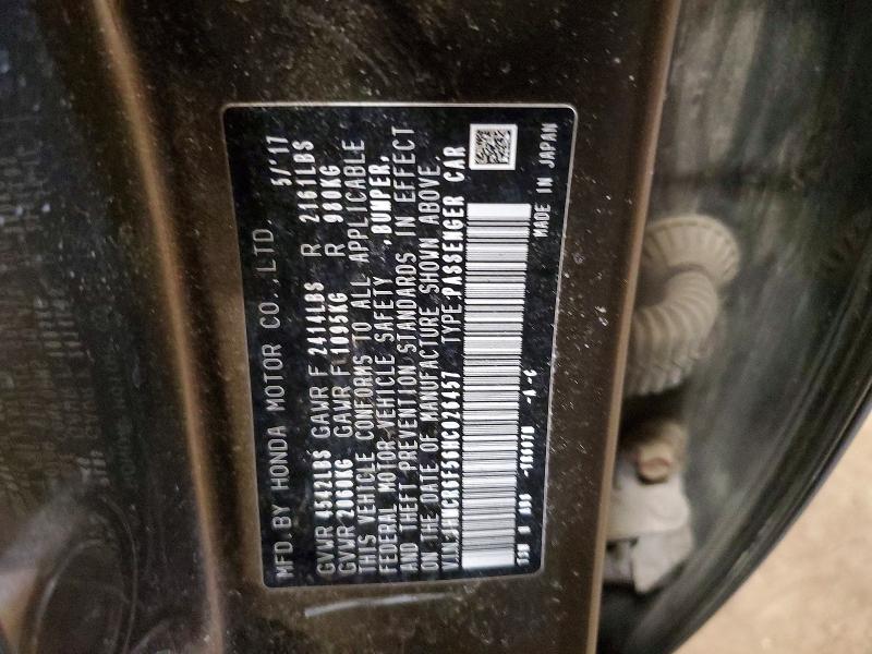 Aukcja sprzedaży 2017 Honda Accord, vin: JHMCR6F56HC026457, numer aukcji: 50496536