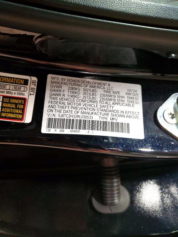 Продаж на аукціоні авто 2024 Acura Rdx, vin: 5J8TC2H32RL030533, номер лоту: 48267346