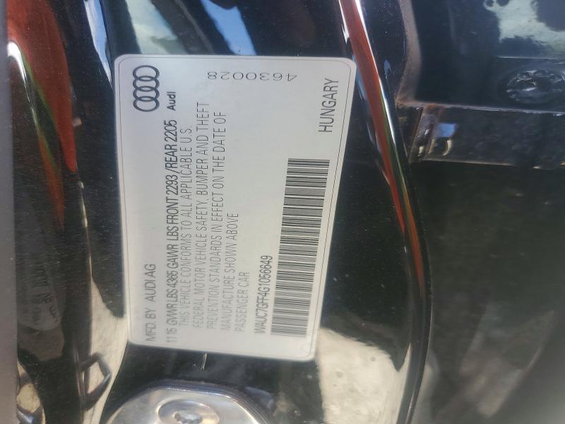 Продажа на аукционе авто 2016 Audi A3, vin: WAUC7GFF4G1056649, номер лота: 50810496