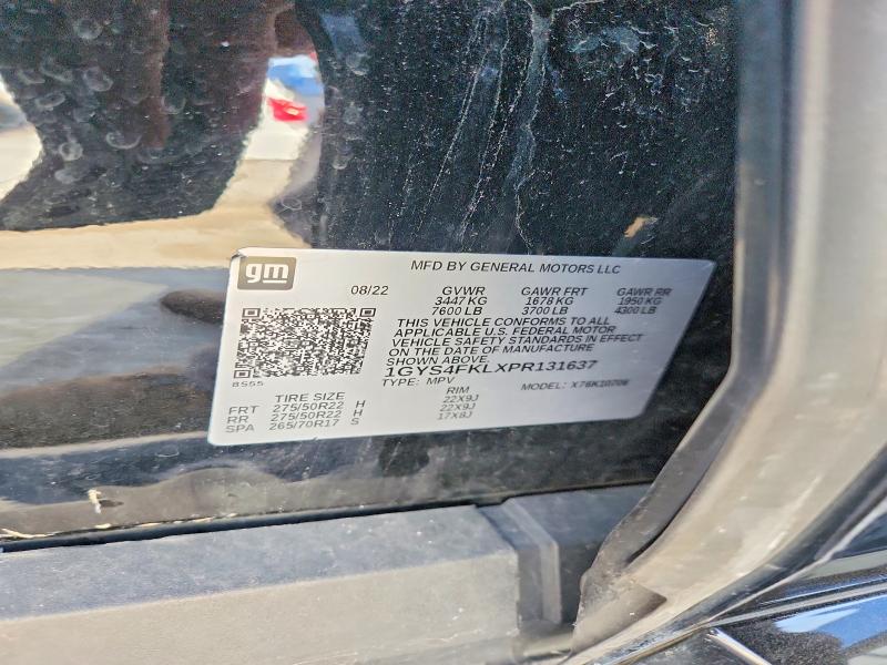 2023 Cadillac Escalade მანქანა იყიდება აუქციონზე, vin: 1GYS4FKLXPR131637, აუქციონის ნომერი: 48488216