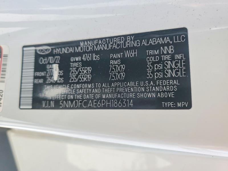 Aukcja sprzedaży 2023 Hyundai Tucson, vin: 5NMJFCAE6PH186314, numer aukcji: 49162476