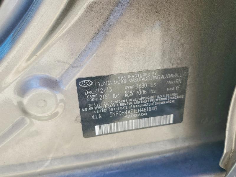 Продаж на аукціоні авто 2014 Hyundai Elantra, vin: 5NPDH4AE1EH461648, номер лоту: 50356226