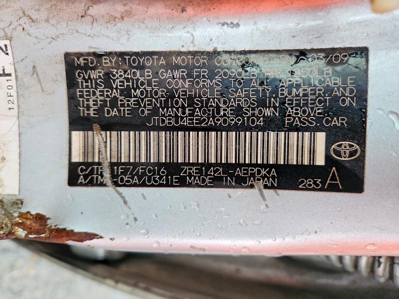 Продажа на аукционе авто 2010 Toyota Corolla, vin: JTDBU4EE2A9099104, номер лота: 48057646
