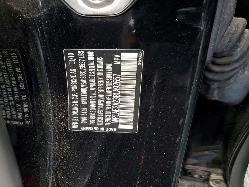 Aukcja sprzedaży 2011 Porsche Cayenne, vin: WP1AE2A23BLA92657, numer aukcji: 48548356