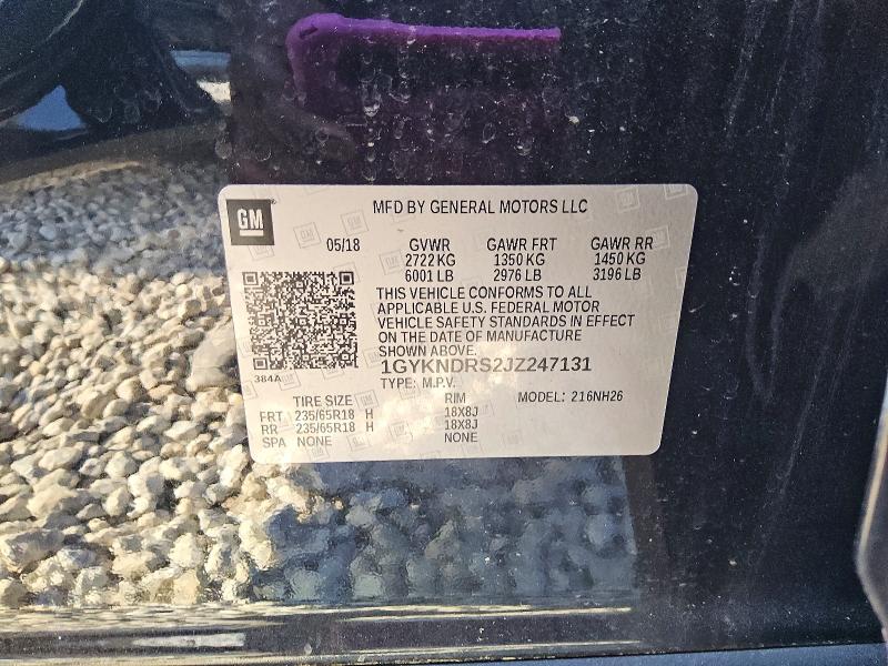 Продаж на аукціоні авто 2018 Cadillac Xt5, vin: 1GYKNDRS2JZ247131, номер лоту: 50707716