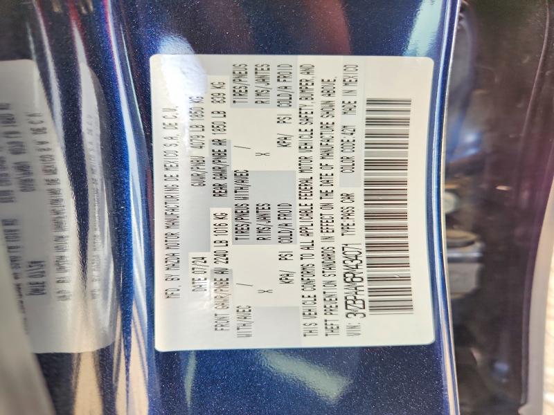 49598826 :رقم المزاد ، 3MZBPAAM6RM434071 vin ، 2024 Mazda 3 مزاد بيع