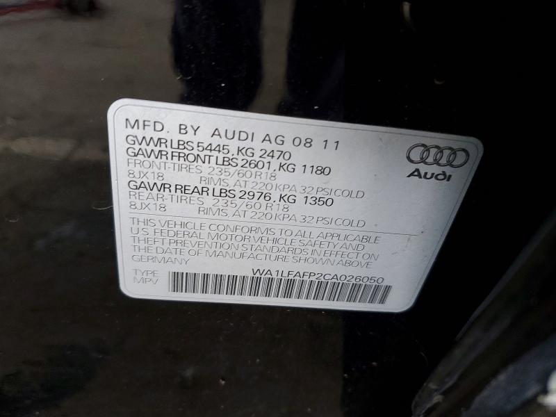 Aukcja sprzedaży 2012 Audi Q5, vin: WA1LFAFP2CA026050, numer aukcji: 50735766