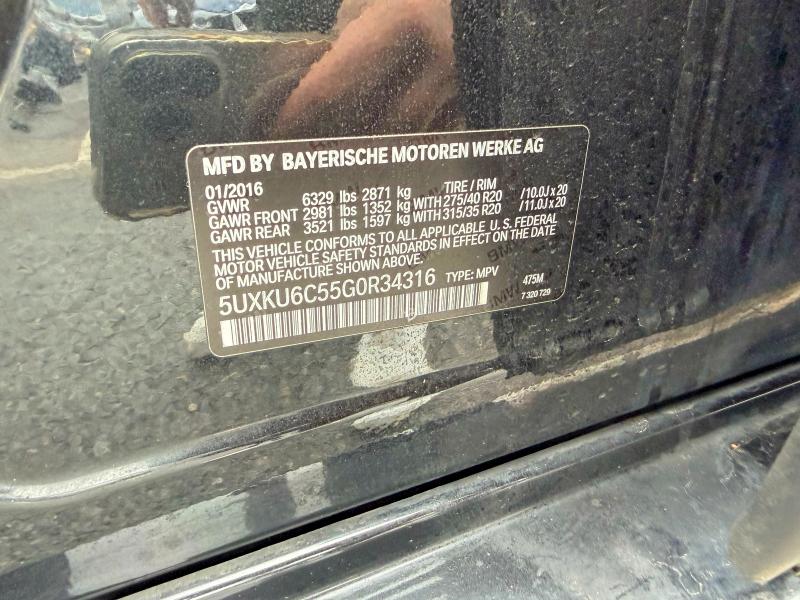 Продаж на аукціоні авто 2016 Bmw X6, vin: 5UXKU6C55G0R34316, номер лоту: 49891006