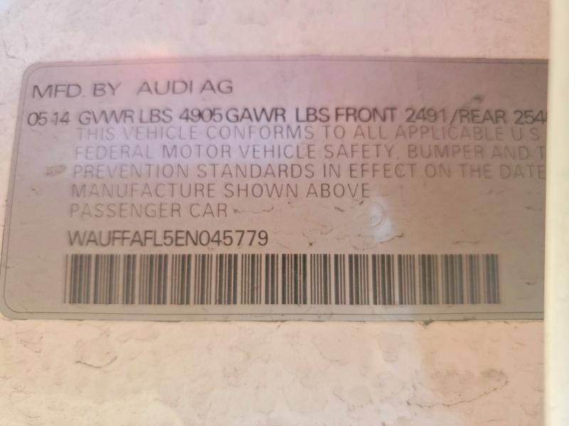 48515426 :رقم المزاد ، WAUFFAFL5EN045779 vin ، 2014 Audi A4 مزاد بيع