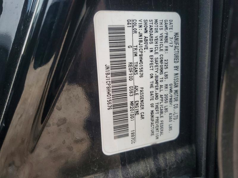 2017 Nissan Rogue Sport მანქანა იყიდება აუქციონზე, vin: JN1BJ1CP9HW015676, აუქციონის ნომერი: 51368466