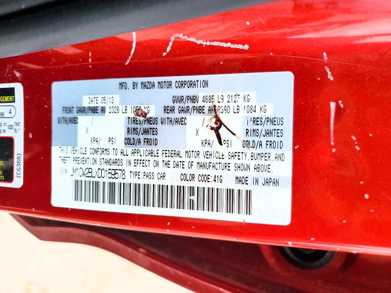 Продажа на аукционе авто 2013 Mazda 5, vin: JM1CW2BLXD0159578, номер лота: 51655386