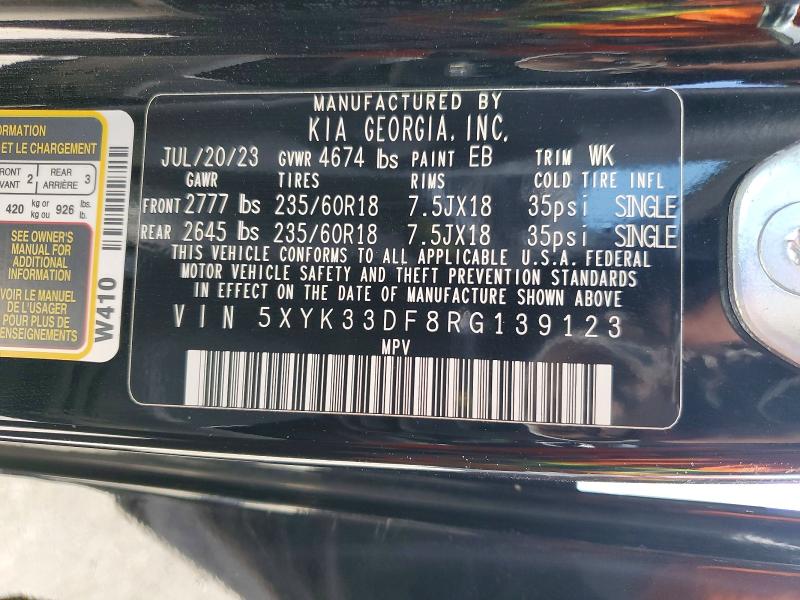 Aukcja sprzedaży 2024 Kia Sportage, vin: 5XYK33DF8RG139123, numer aukcji: 51286706