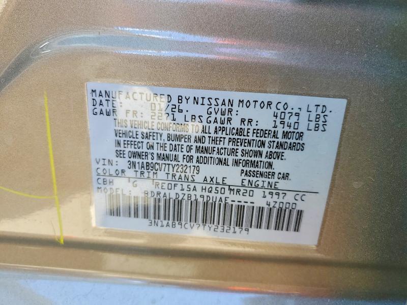 51321786 :رقم المزاد ، 3N1AB9CV7TY232179 vin ، 2026 Nissan Sentra مزاد بيع