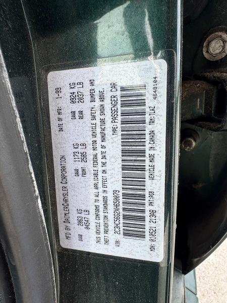 1999 Chrysler Lhs მანქანა იყიდება აუქციონზე, vin: 2C3HC56G2XH650079, აუქციონის ნომერი: 51545266