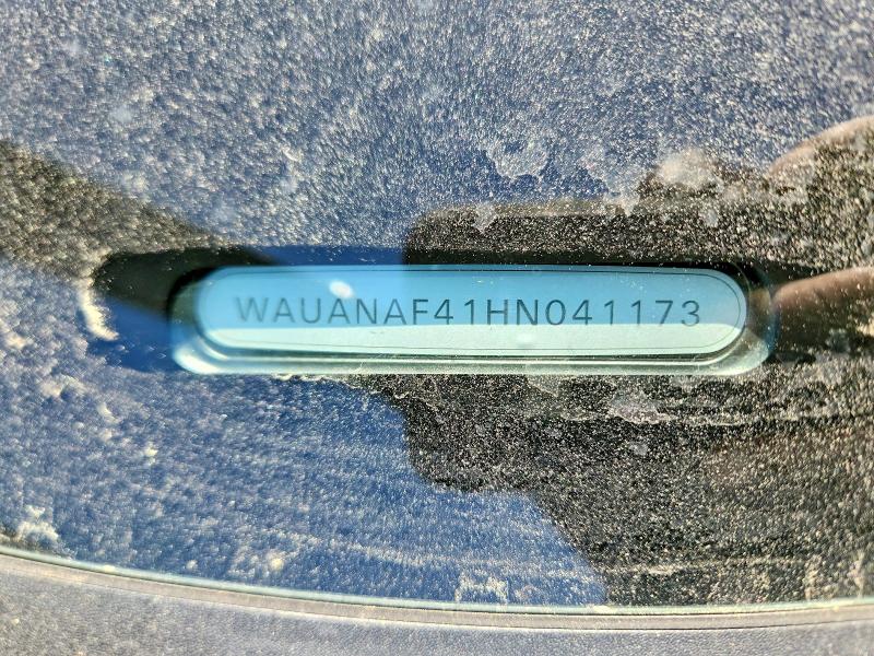 2017 Audi A4 მანქანა იყიდება აუქციონზე, vin: WAUANAF41HN041173, აუქციონის ნომერი: 49491676