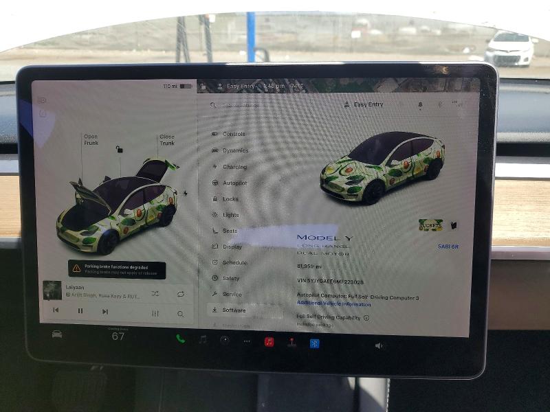 Продажа на аукционе авто 2021 Tesla Model Y, vin: 5YJYGAEE6MF223028, номер лота: 50182956