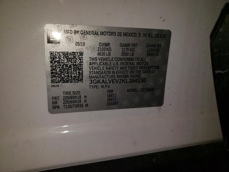 48813376 :رقم المزاد ، 3GKALVEV2KL384130 vin ، 2019 Gmc Terrain مزاد بيع