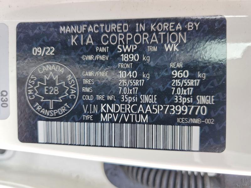 Продажа на аукционе авто 2023 Kia Seltos, vin: KNDERCAA5P7399770, номер лота: 48642436