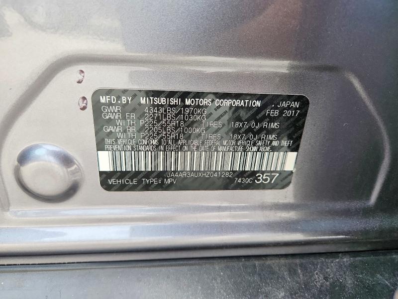 Продаж на аукціоні авто 2017 Mitsubishi Outlander Sport, vin: JA4AR3AUXHZ041282, номер лоту: 49256016