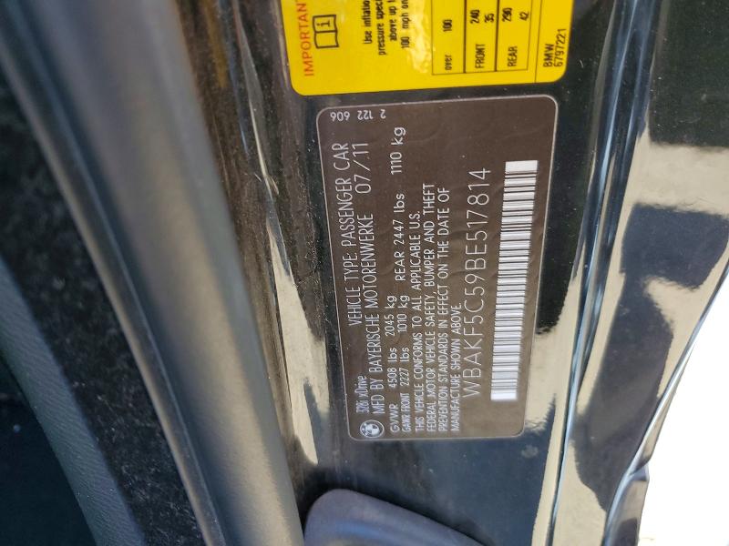 Продажа на аукционе авто 2011 Bmw 328, vin: WBAKF5C59BE517814, номер лота: 47803836