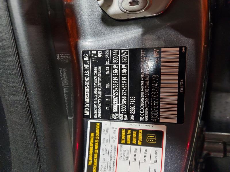 Продажа на аукционе авто 2019 Mercedes-benz Gls, vin: 4JGDF6EE7KB224778, номер лота: 49414076