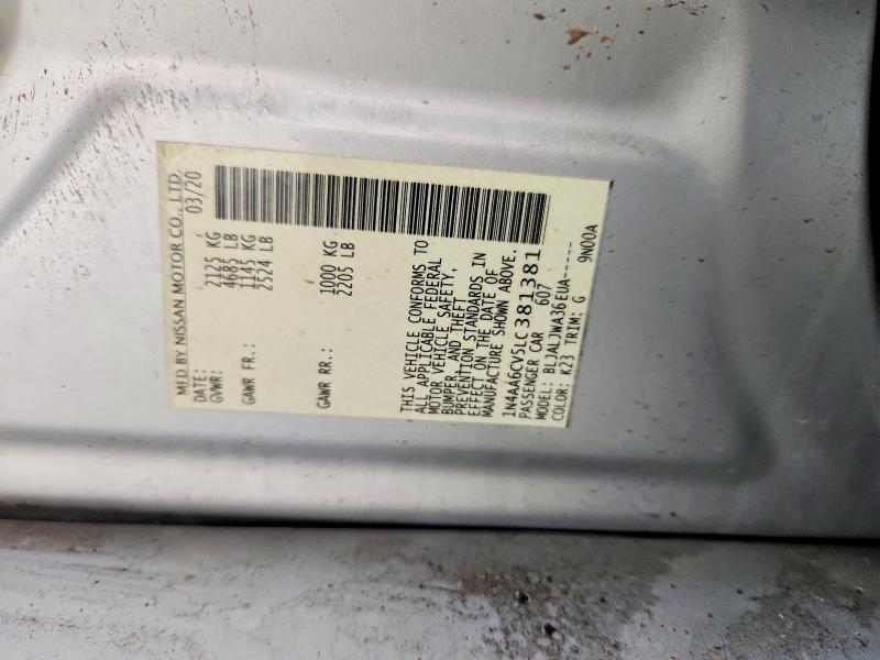 Продаж на аукціоні авто 2020 Nissan Maxima, vin: 1N4AA6CV5LC381381, номер лоту: 48430926