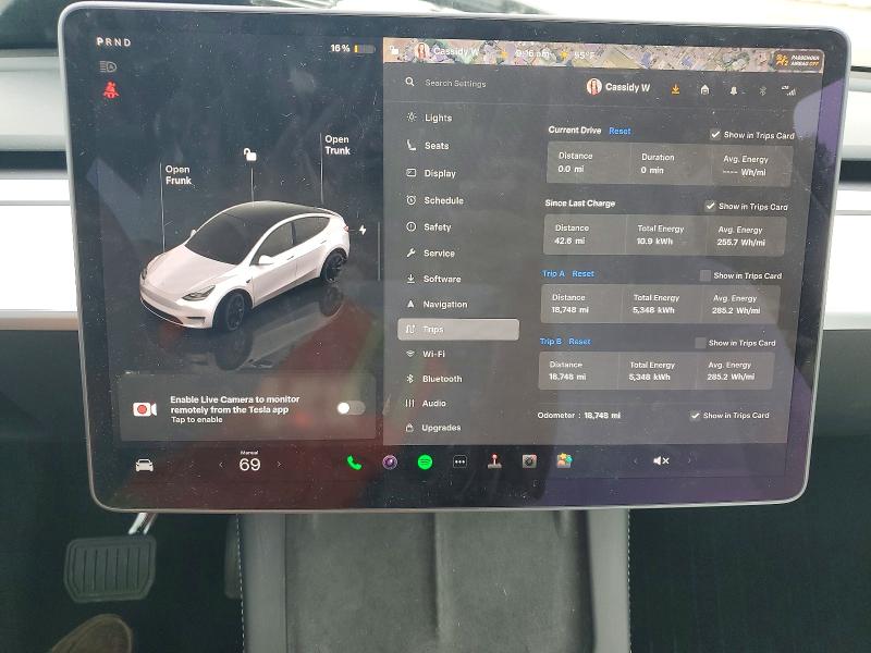 Продажа на аукционе авто 2025 Tesla Model Y, vin: 7SAYGDED0SF281595, номер лота: 50438926