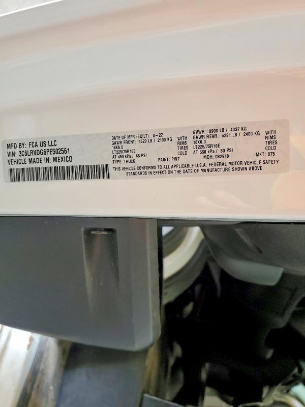 Aukcja sprzedaży 2023 Ram Promaster 2500, vin: 3C6LRVDG6PE502561, numer aukcji: 48608676