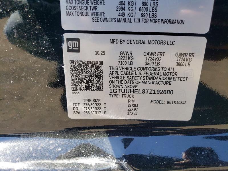 Продажа на аукционе авто 2026 Gmc Sierra, vin: 1GTUUHEL8TZ192680, номер лота: 49467816