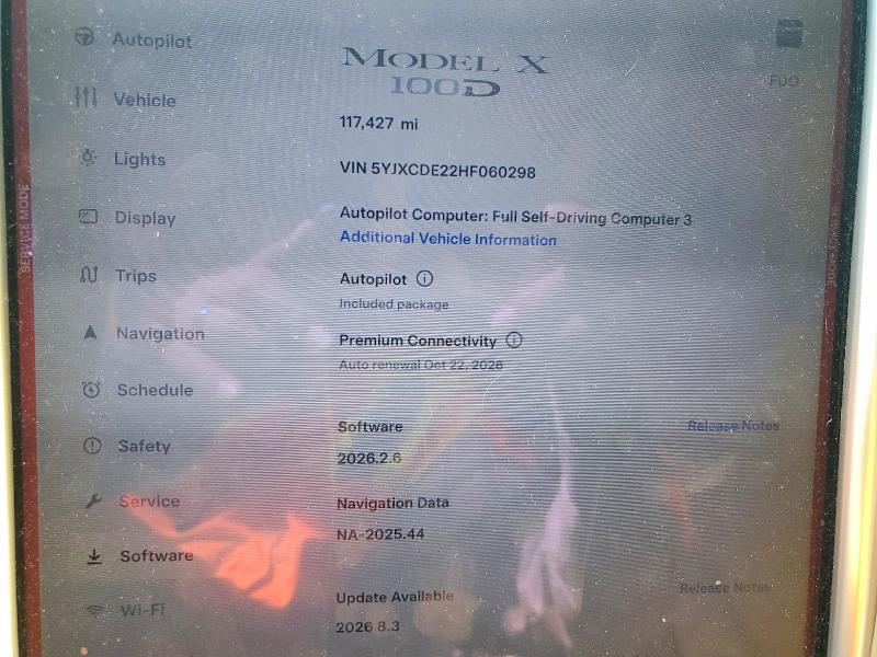 Продаж на аукціоні авто 2017 Tesla Model X, vin: 5YJXCDE22HF060298, номер лоту: 48777726