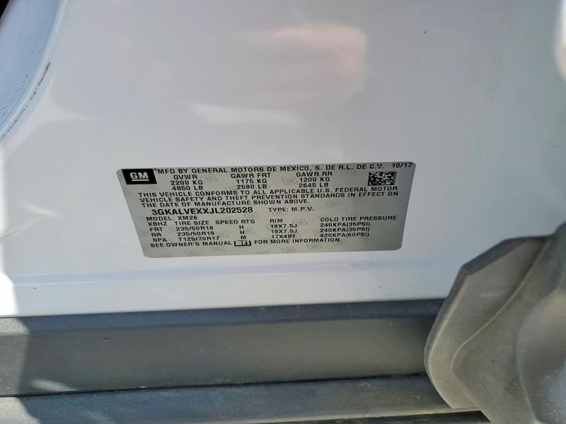 Aukcja sprzedaży 2018 Gmc Terrain, vin: 3GKALVEXXJL202528, numer aukcji: 47547706
