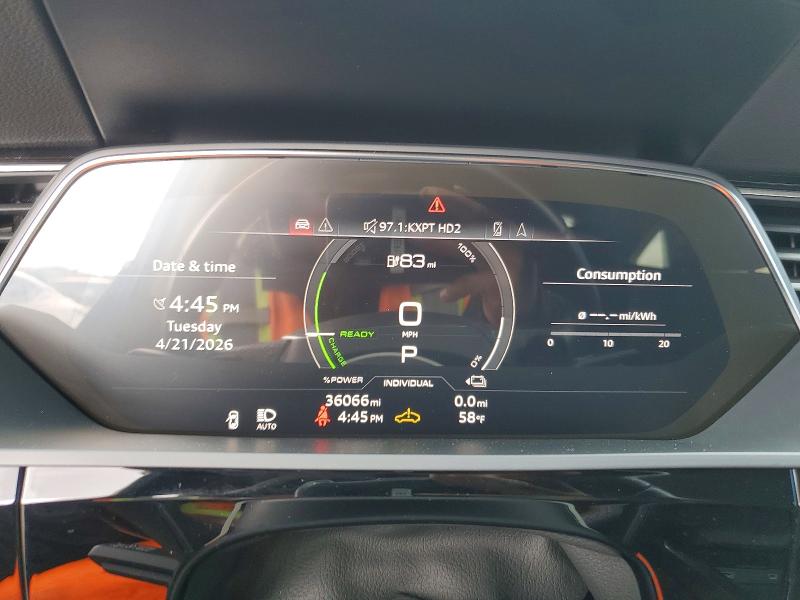 Aukcja sprzedaży 2022 Audi E-tron, vin: WA11AAGEXNB020559, numer aukcji: 50621456
