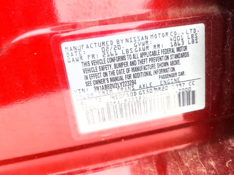 Aukcja sprzedaży 2020 Nissan Sentra, vin: 3N1AB8DV2LY223284, numer aukcji: 48783866