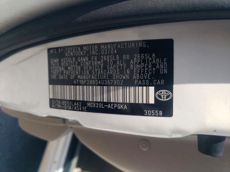 Продаж на аукціоні авто 2004 Toyota Avalon, vin: 4T1BF28B54U367902, номер лоту: 50399826