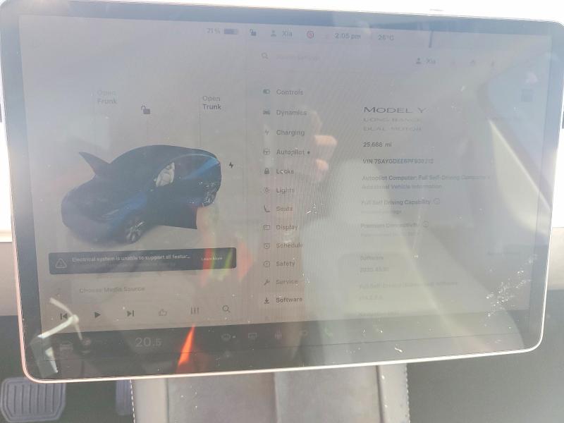 Продаж на аукціоні авто 2023 Tesla Model Y, vin: 7SAYGDEE6PF939212, номер лоту: 48826996