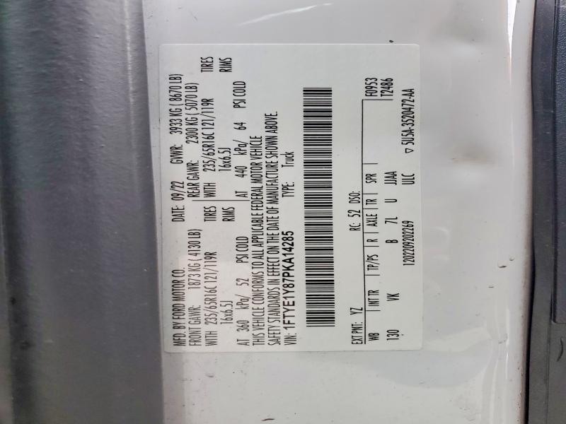 Продажа на аукционе авто 2023 Ford Transit, vin: 1FTYE1Y87PKA14285, номер лота: 55084636