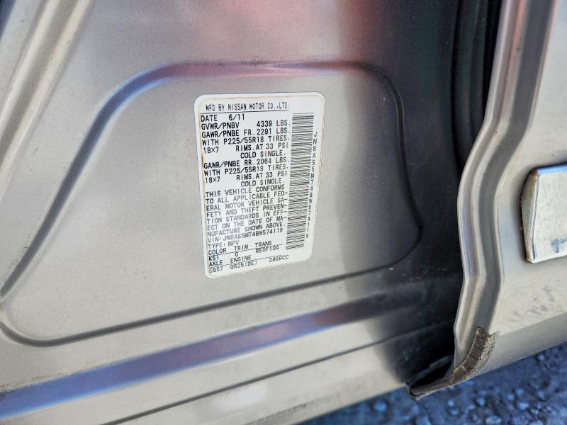 Продаж на аукціоні авто 2011 Nissan Rogue, vin: JN8AS5MT4BW574119, номер лоту: 49212596