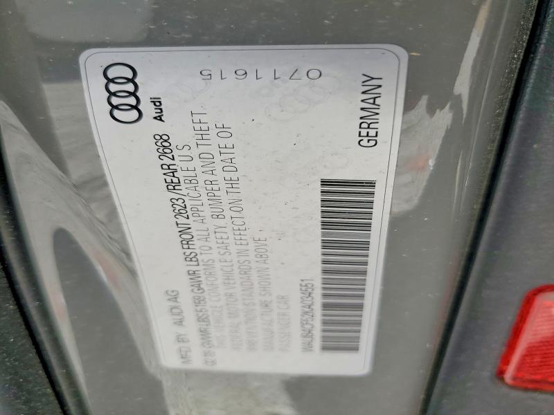 2019 Audi S5 მანქანა იყიდება აუქციონზე, vin: WAUB4CF52KA034551, აუქციონის ნომერი: 50217096