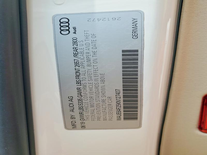 Продаж на аукціоні авто 2019 Audi A6, vin: WAUE8AF25KN127407, номер лоту: 47963656