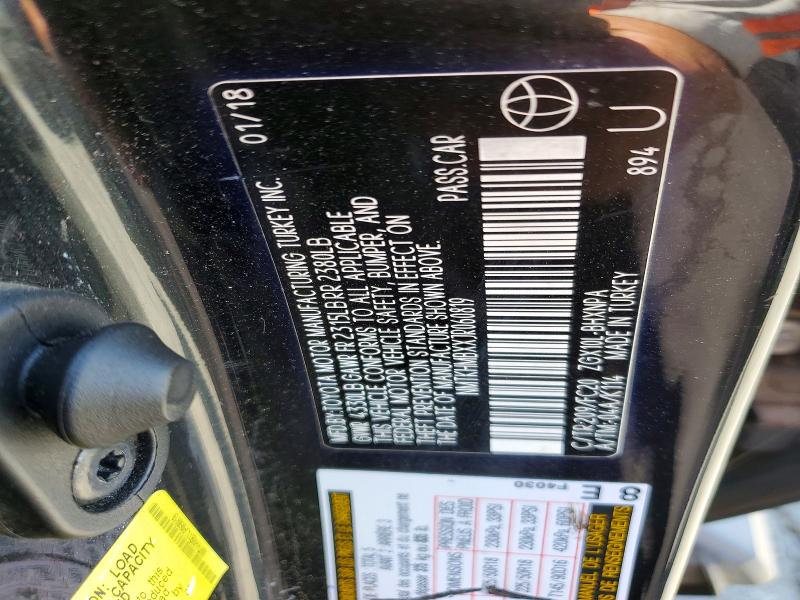 Продажа на аукционе авто 2018 Toyota C-hr, vin: NMTKHMBXXJR060819, номер лота: 51904296