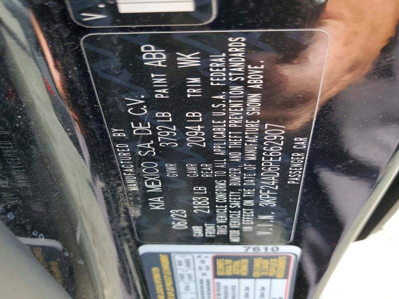 Aukcja sprzedaży 2023 Kia Forte, vin: 3KPF24AD6PE662907, numer aukcji: 50826546