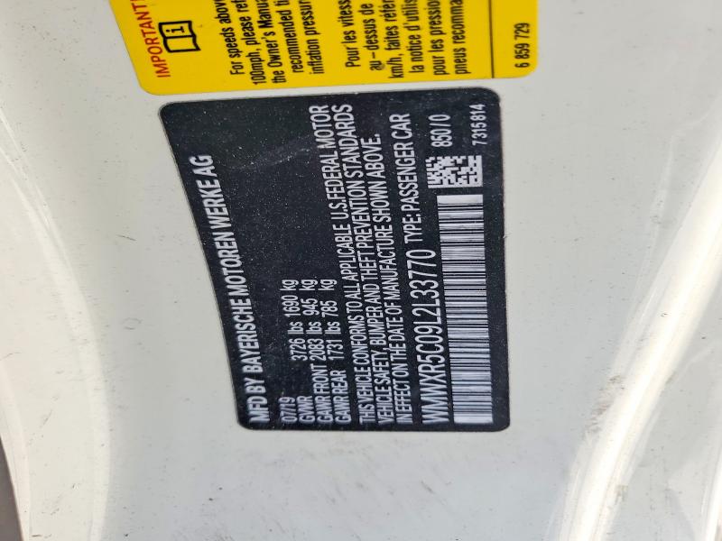 Продажа на аукционе авто 2020 Mini Cooper, vin: WMWXR5C09L2L33770, номер лота: 49495986