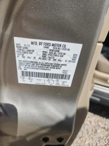 2012 Ford Escape მანქანა იყიდება აუქციონზე, vin: 1FMCU0DG0CKB92033, აუქციონის ნომერი: 48826556