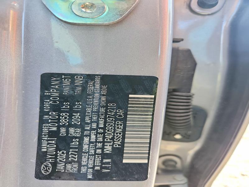 Aukcja sprzedaży 2025 Hyundai Elantra, vin: KMHLP4DG9SU974218, numer aukcji: 50685166