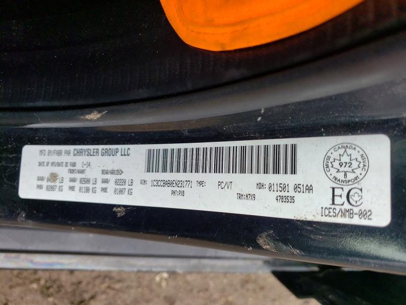 49397186 :رقم المزاد ، 1C3CCBAB0EN231771 vin ، 2014 Chrysler 200 مزاد بيع