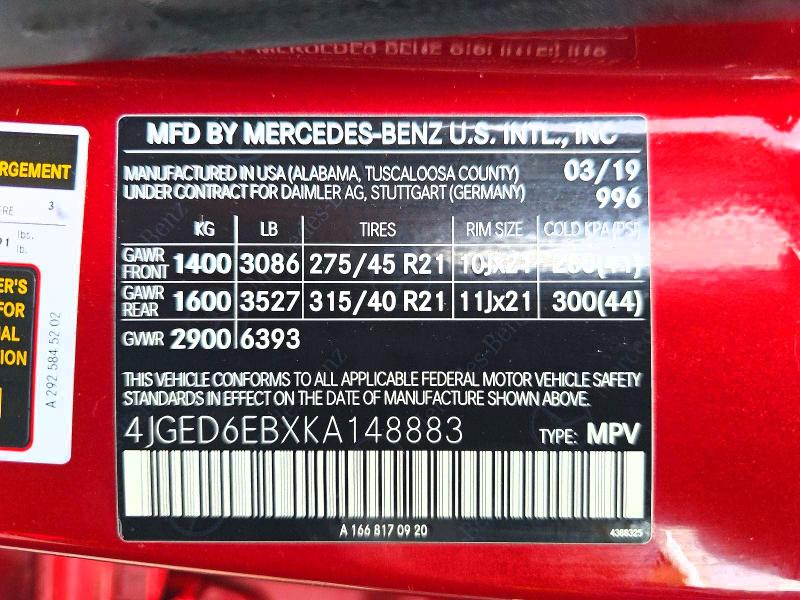 Продажа на аукционе авто 2019 Mercedes-benz Gle Coupe, vin: 4JGED6EBXKA148883, номер лота: 48720286