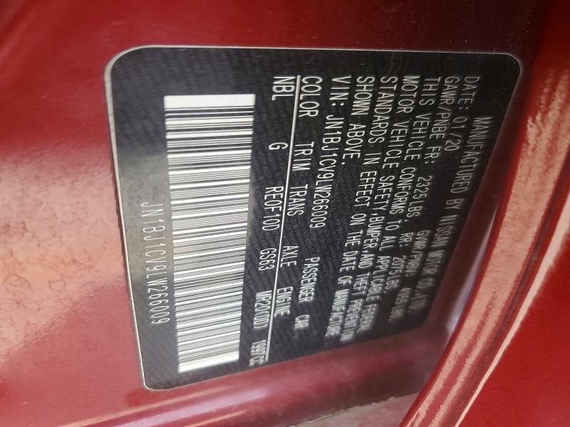 Продаж на аукціоні авто 2020 Nissan Rogue Sport, vin: JN1BJ1CV9LW266009, номер лоту: 50901646